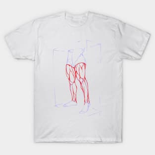 sketching SIkil otot T-Shirt